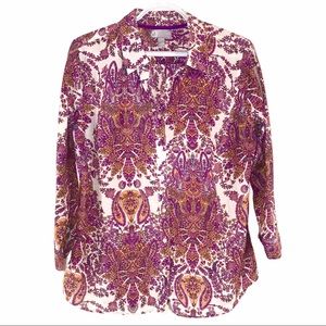 Rare Vintage Silk Blend Shirt, Size L - Retro